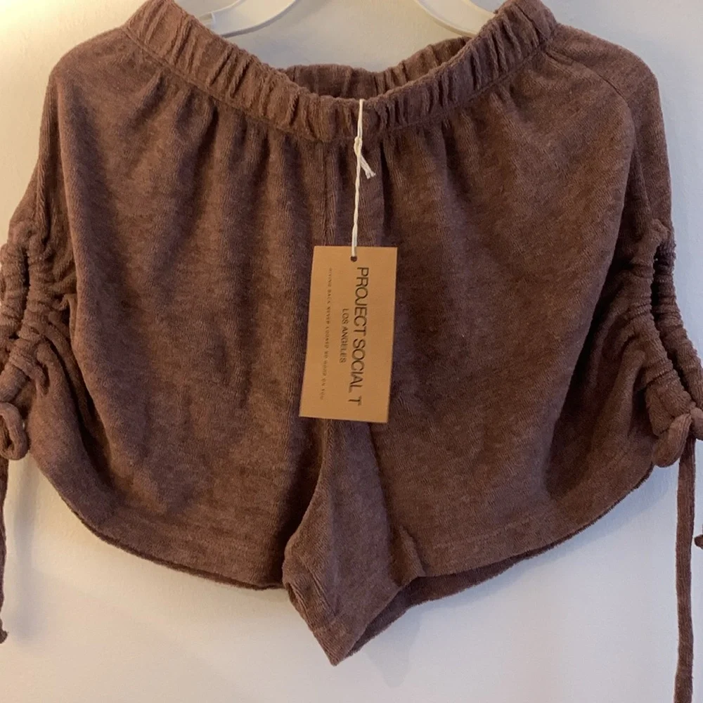 Project Social T Brown Athletic Shorts